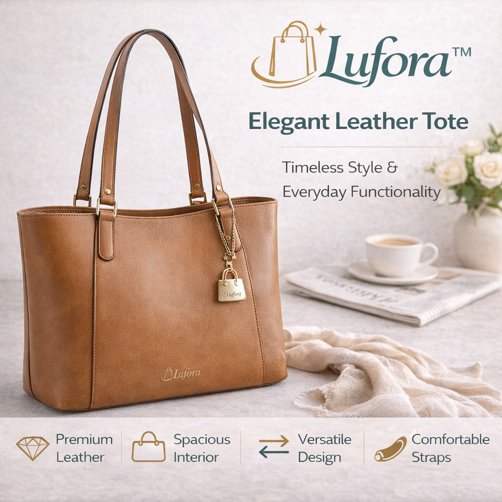 Lufora™ Elegant Leather Tote