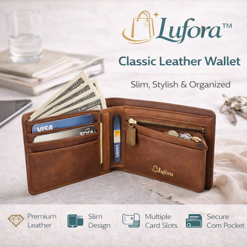 Lufora™ Classic Leather Wallet