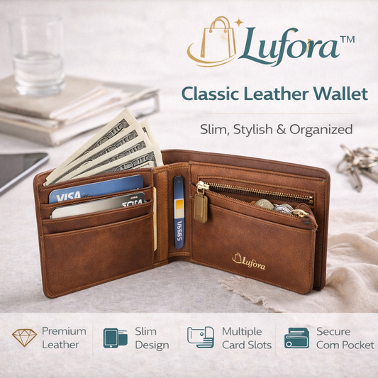 Lufora™ Classic Leather Wallet