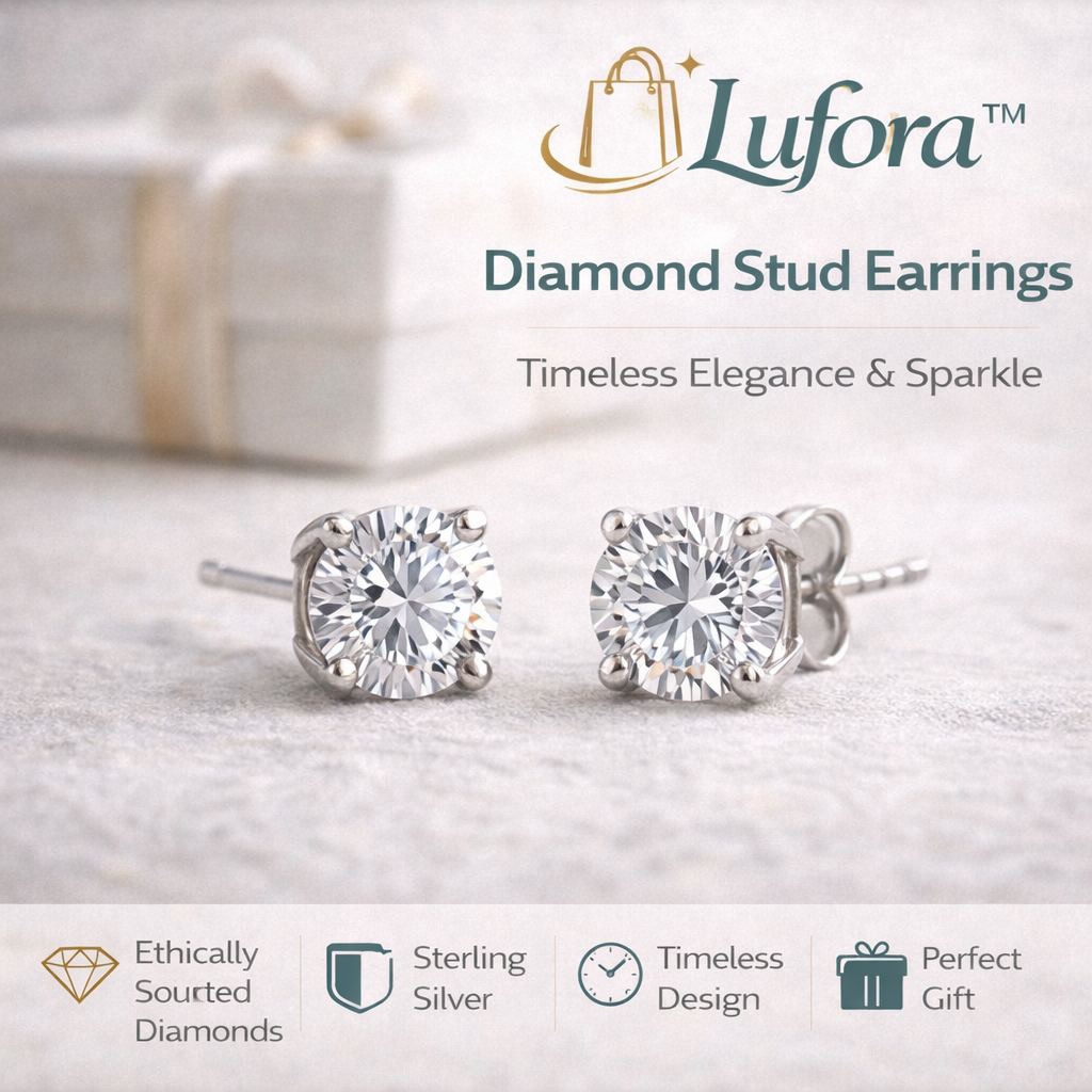 Lufora™ Diamond Stud Earrings
