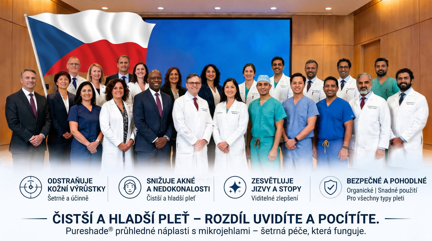 PURESHADE® Maximálně silné náplasti na odstranění bradavic 💧 Cílená péče pro běžné bradavice, plantární bradavice a kožní výrůstky | Jednoduché domácí použití